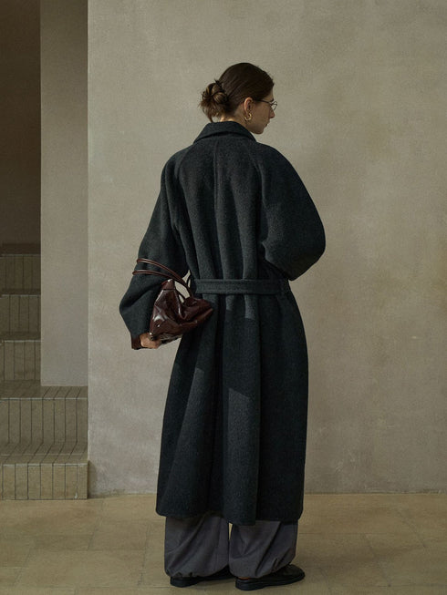 Echelon Notched Wool Coat